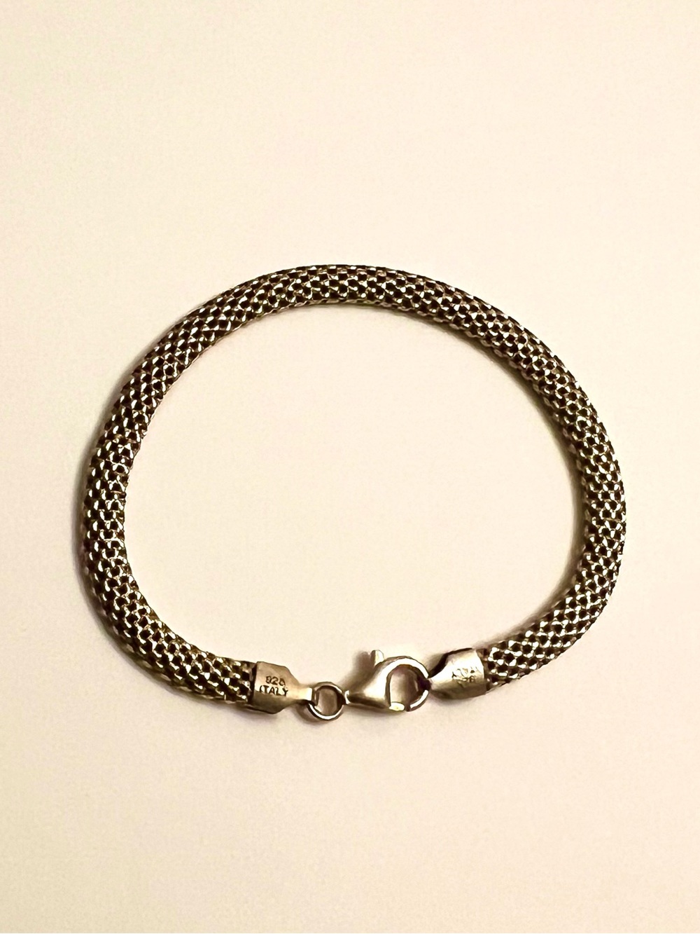 LIRM 925 Sterling Silver Bracelet Italy 7.5” 3.87g